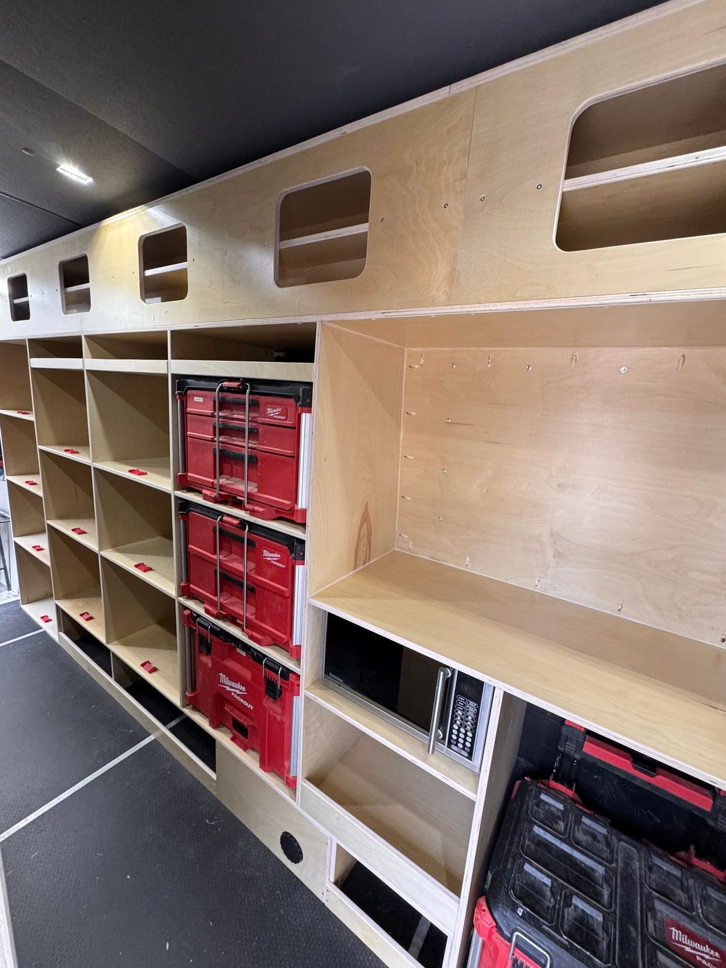 Ford Transit High Roof Ext — Electrician wire storage