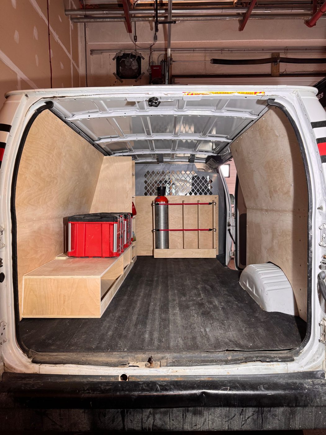 HVAC Van — Custom racking