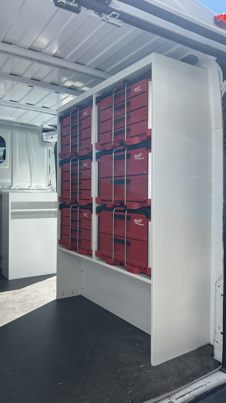 Ram ProMaster — Desk and LED lighting