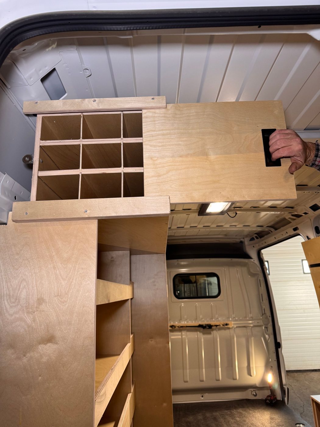 Ram ProMaster High Roof — Custom racking